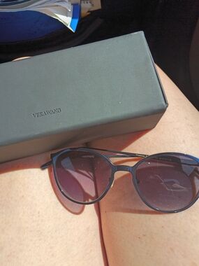Vera Wang Blue Sunglasses with Double Bridge